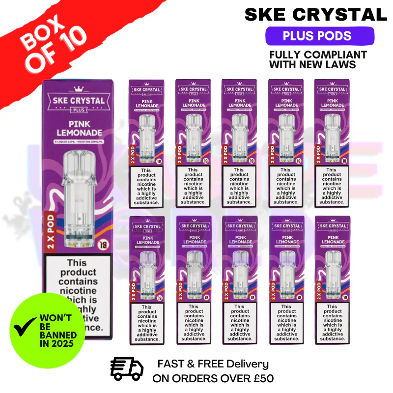 Pink Lemonade SKE Crystal Plus Prefilled Pod Box Of 10