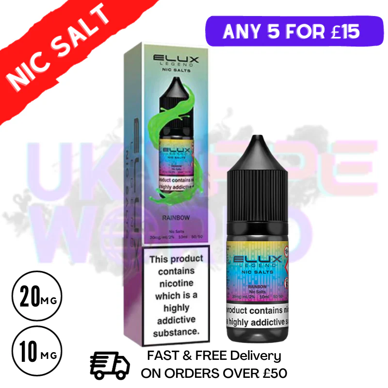RAINBOW Elux Legend Nic Salt 10ML eLiquid