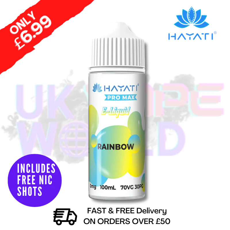 Rainbow Hayati Pro Max Shortfill Juice 100ML Eliquid