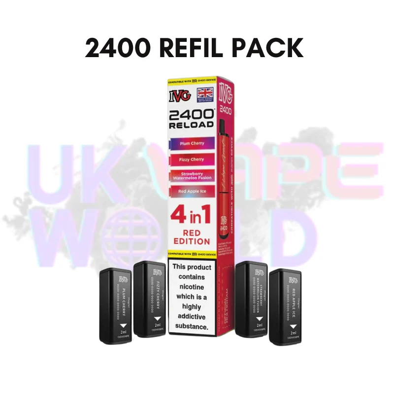 Red Edition IVG 2400 RELOAD Pods - Box Of 10 - Image 2