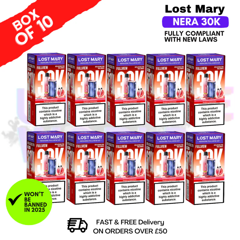 Red Edition Lost Mary NERA 30K Puff Box Of 10