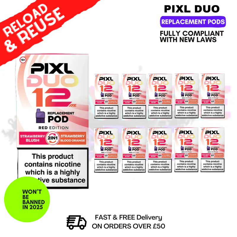 Red Edition Pixl Duo Replacement Pods - Box Of 10