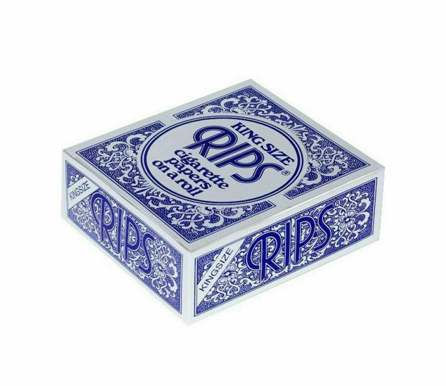 Rips King Size Blue Cigarette Papers Roll Full Box 24 Rolls - Image 3