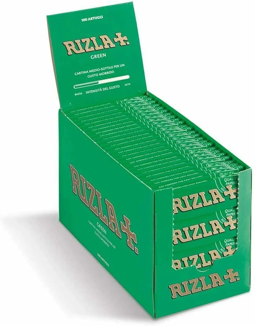 Rizla Standard Green Cigarette Rolling Papers A box of 100 booklets - Rizla Regular - Image 3