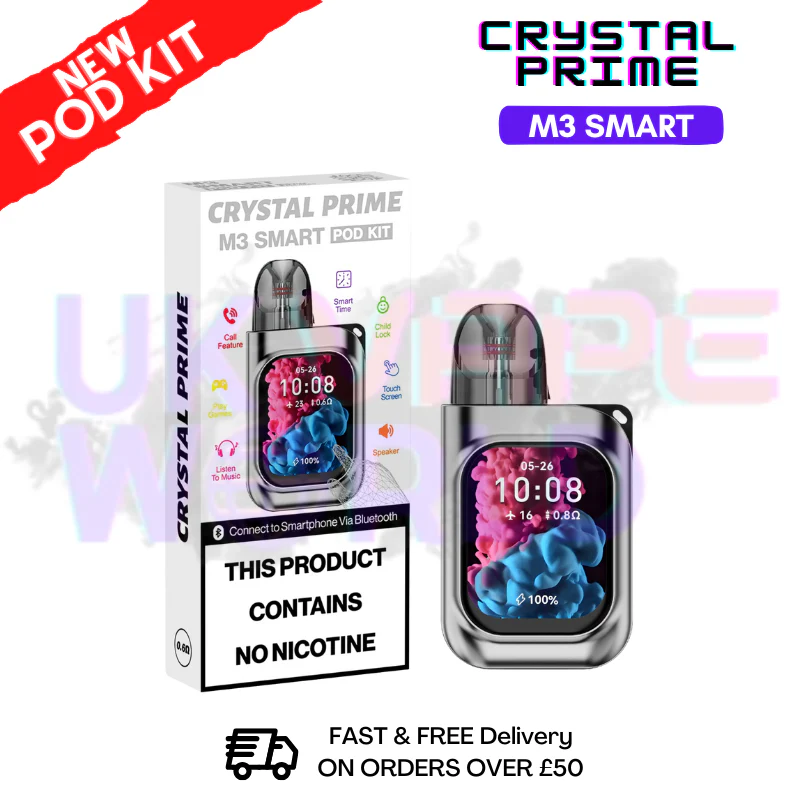 Silver Crystal Prime M3 Smart Refillable Pod Kit