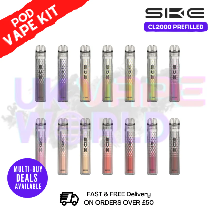 SKE CL2000 2K Puff Vape Pen Kit - £3.99
