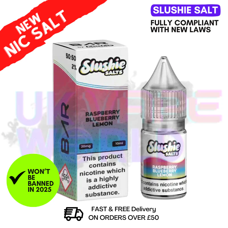 Slushie Salts Raspberry Blueberry Lemon E Liquid