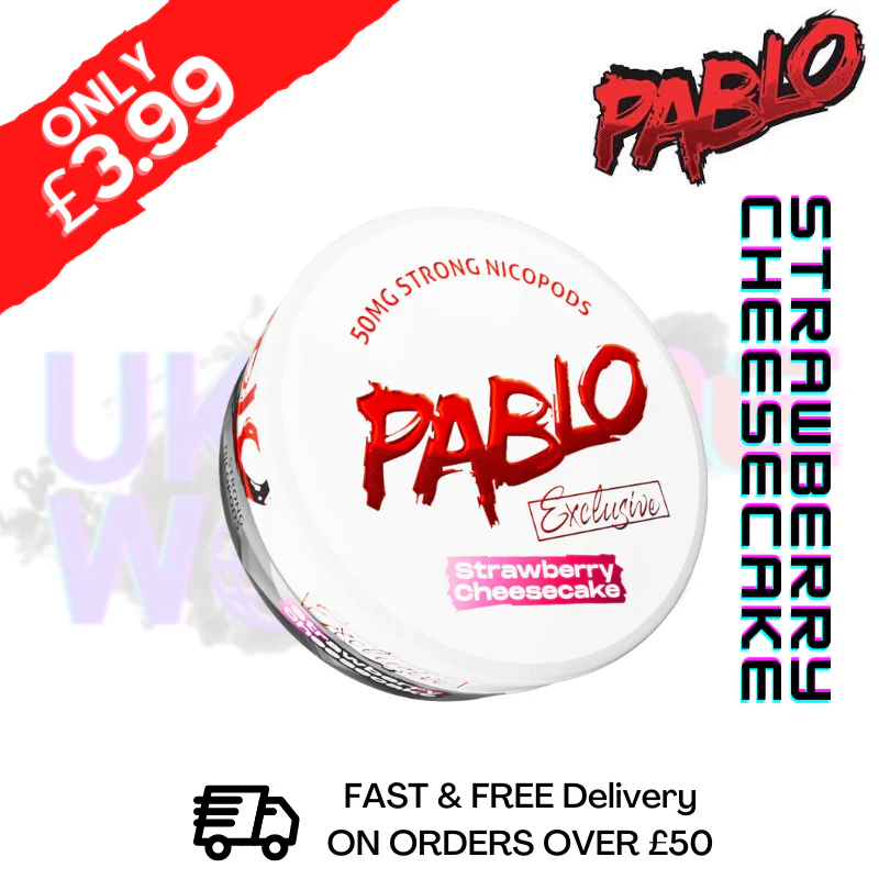 Strawberry Cheesecake Pablo Nicotine Pouches Nic Pouch (50mg)