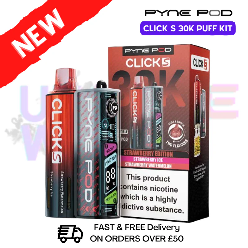 Strawberry Edition Pyne Pod Click S 30K Puff Kit