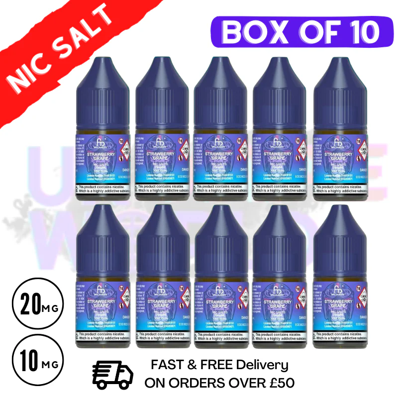 Strawberry Grape RandM Tornado 7000 Nic Salt BOX OF 10