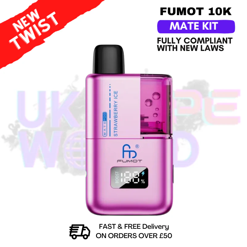 Strawberry Ice Fumot Mate 10K Puff Prefilled Pod Kit