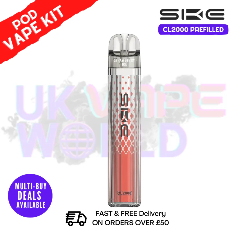 Strawberry ICE SKE CL2000 2K Puff Vape Pen Kit