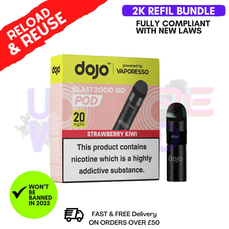 Strawberry Kiwi Dojo Blast 2000 2K Puff REPLACEMENT POD