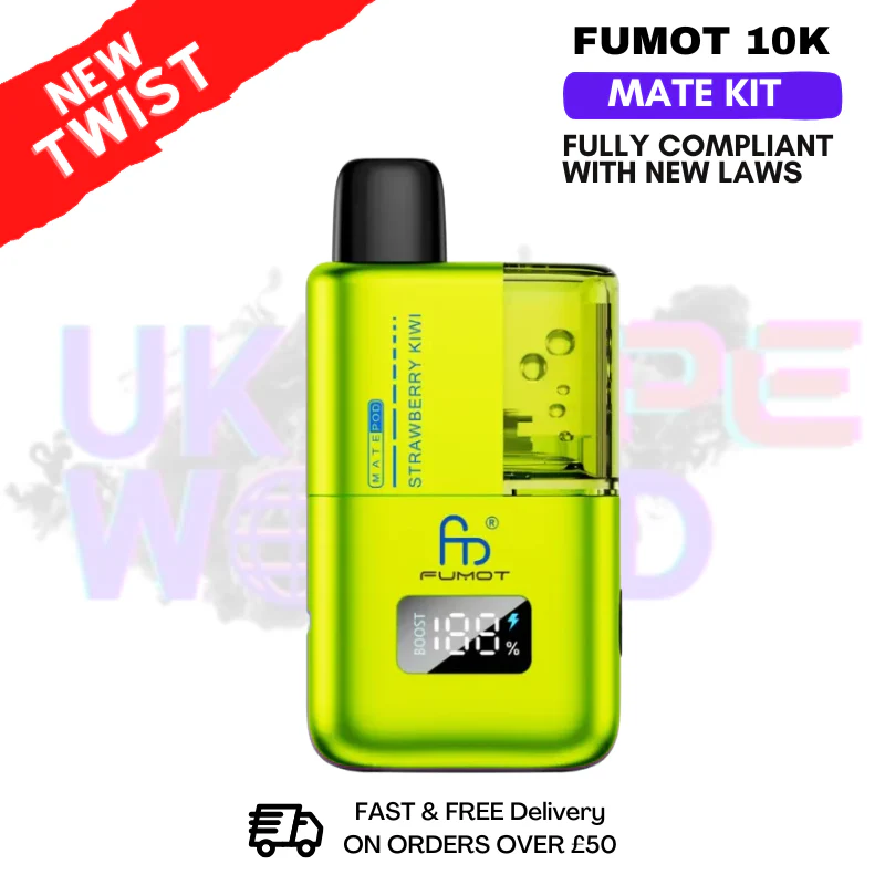 Strawberry Kiwi Fumot Mate 10K Puff Prefilled Pod Kit