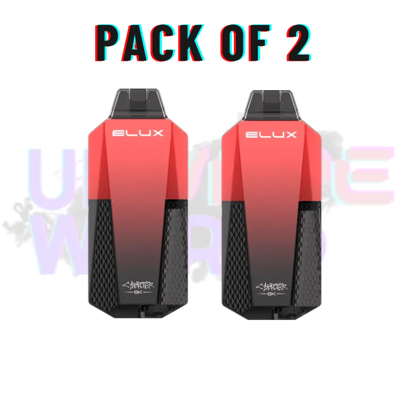 Strawberry Raspberry Cherry Elux CyberOver 6000 Puff 6K Kit - Image 2