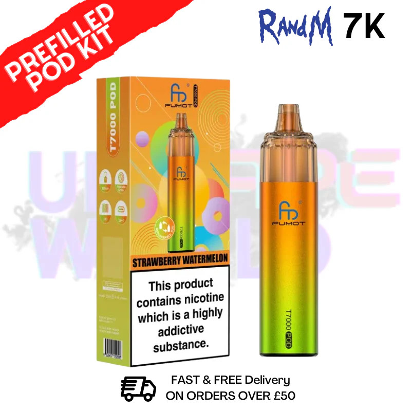 Strawberry Watermelon Fumot RandM T7000 7K Prefilled Pod Kit