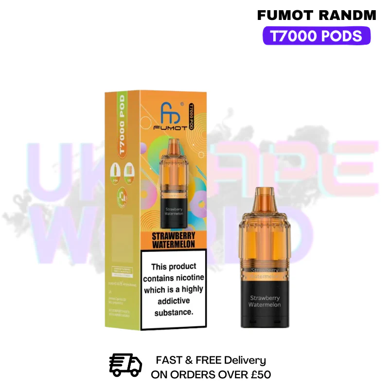 Strawberry Watermelon Fumot T7000 RandM 7K Replacement Pods