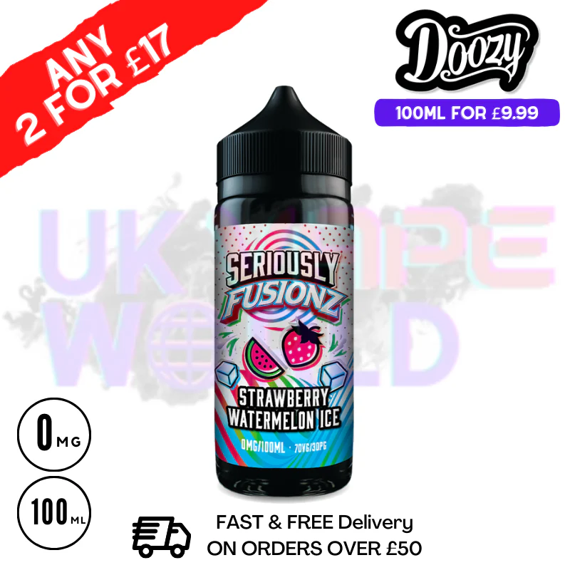 Strawberry Watermelon ICE Doozy eJuice Shortfill 100ML Eliquid