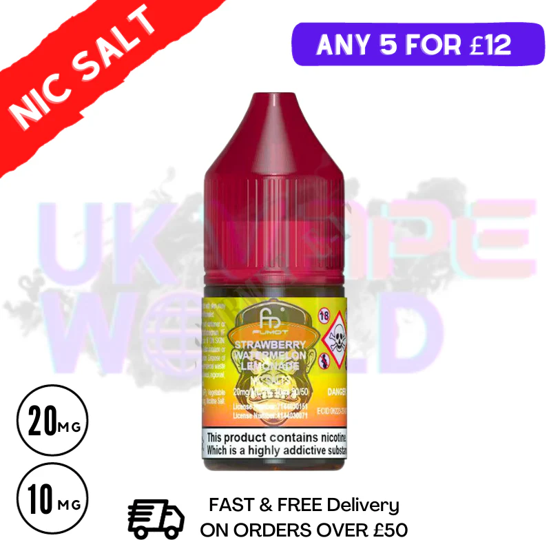 Strawberry Watermelon Lemonade - RandM Tornado 7000 Nic Salt 10ML eLiquid