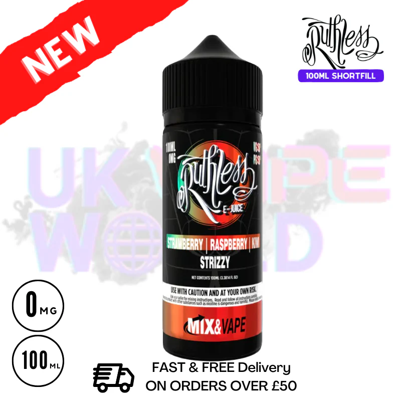 Strizzy Ruthless 100ml shortfill e liquid - £7.99