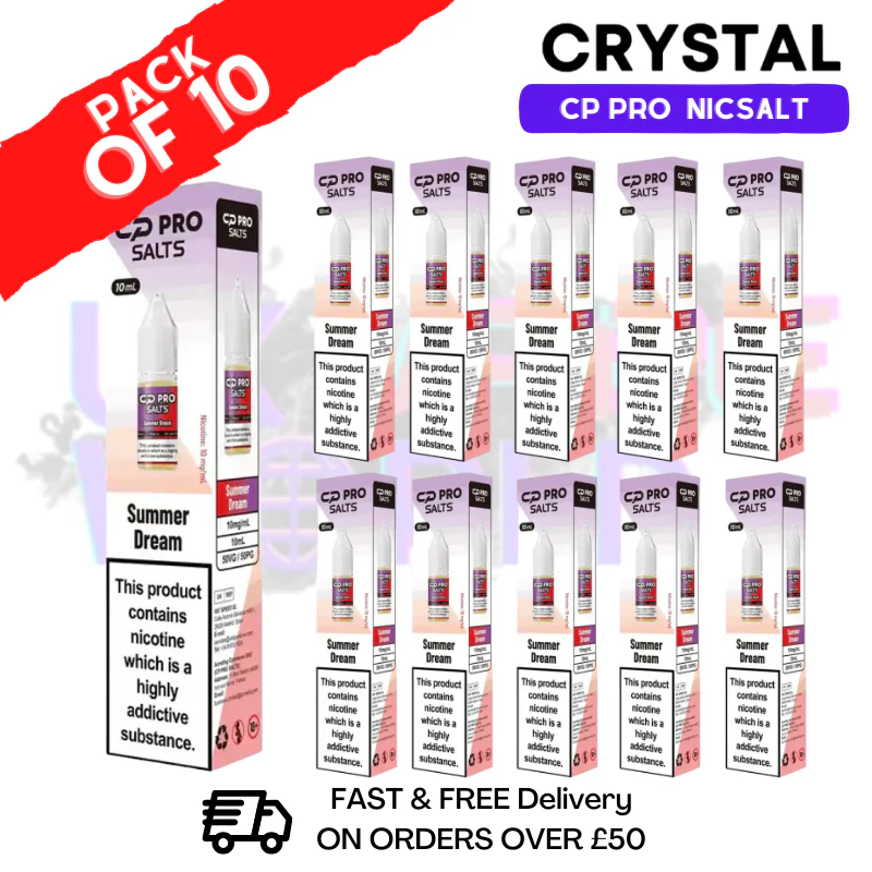Summer Dream Crystal CP Pro Nic Salts Box Of 10