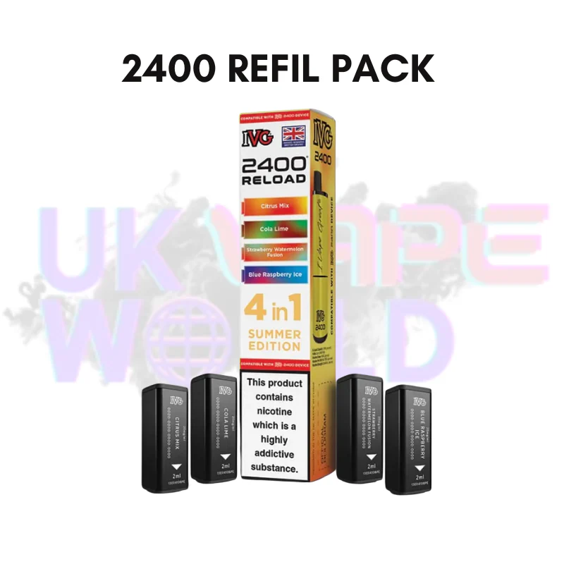 Summer Edition IVG 2400 RELOAD Pods - Box Of 10 - Image 2