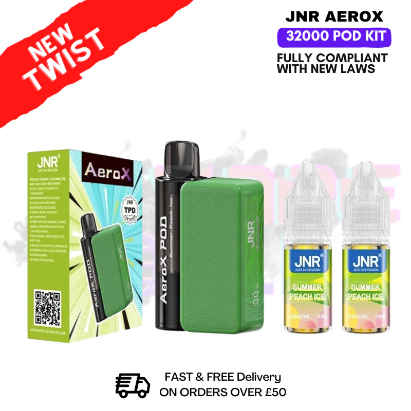 Summer Peach Ice JNR AeroX 32K 32000 Puff Pod Kit