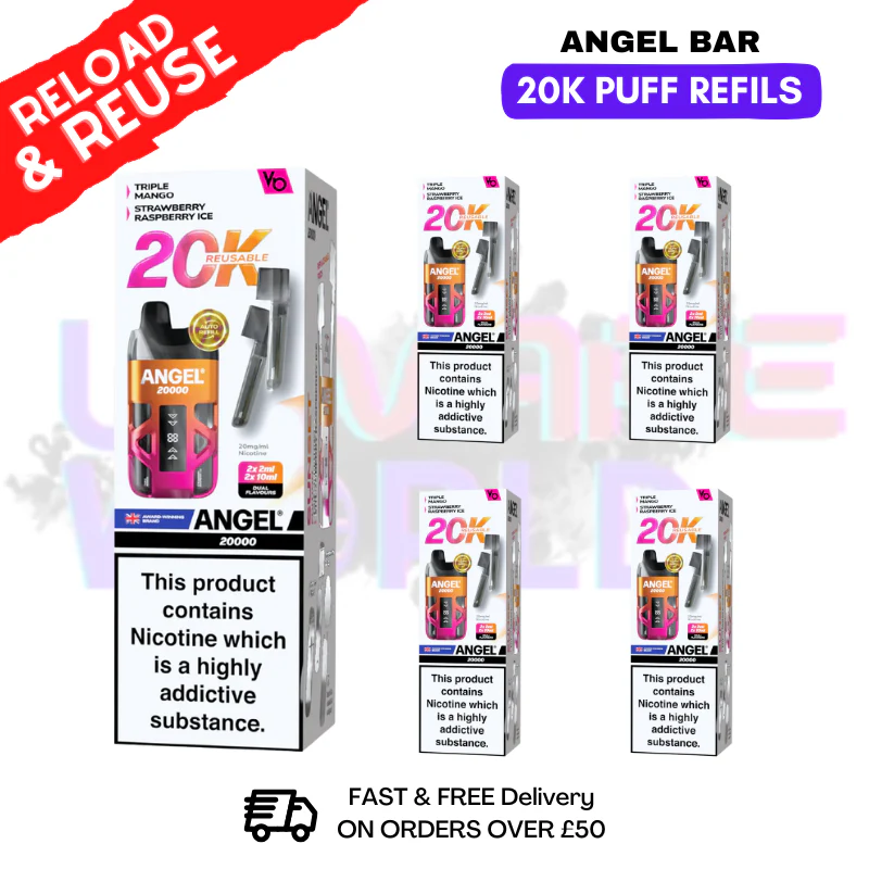 Sunset edition  Angel Bar 20K REPLACEMENT PODS Box Of 5