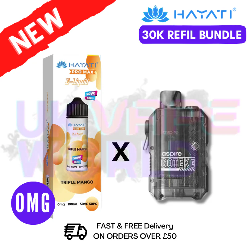 Triple Mango Hayati 30K Puff Zero Nicotine Vape Kit