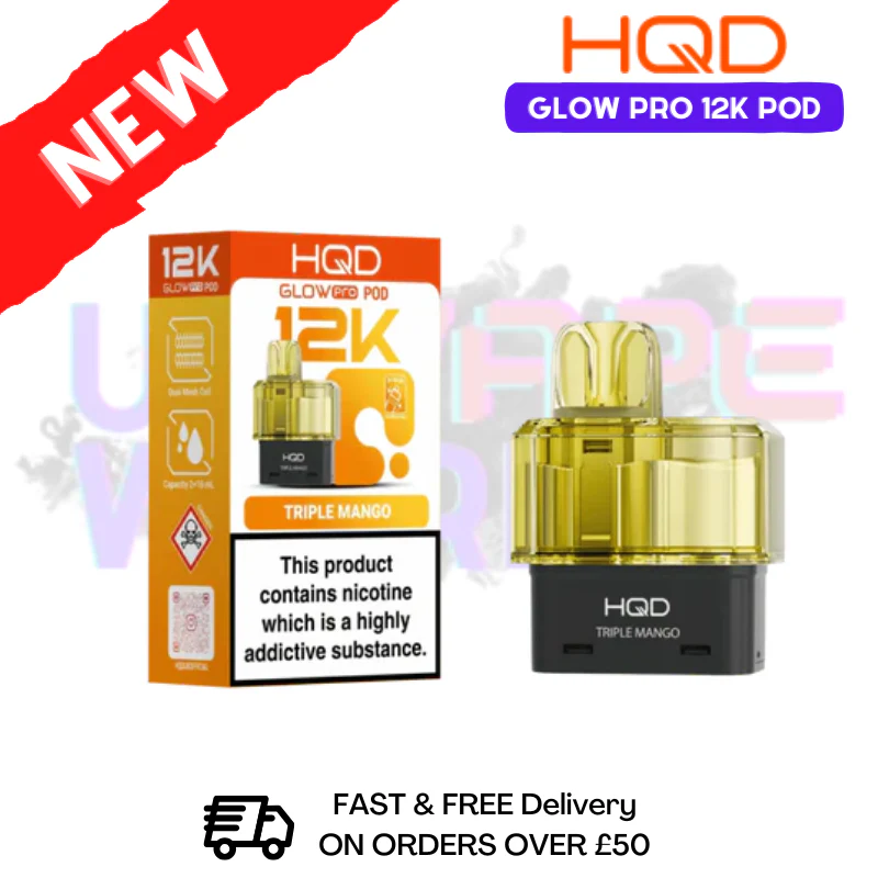 Triple Mango HQD Glow Pro 12K Puff Replacement Pods