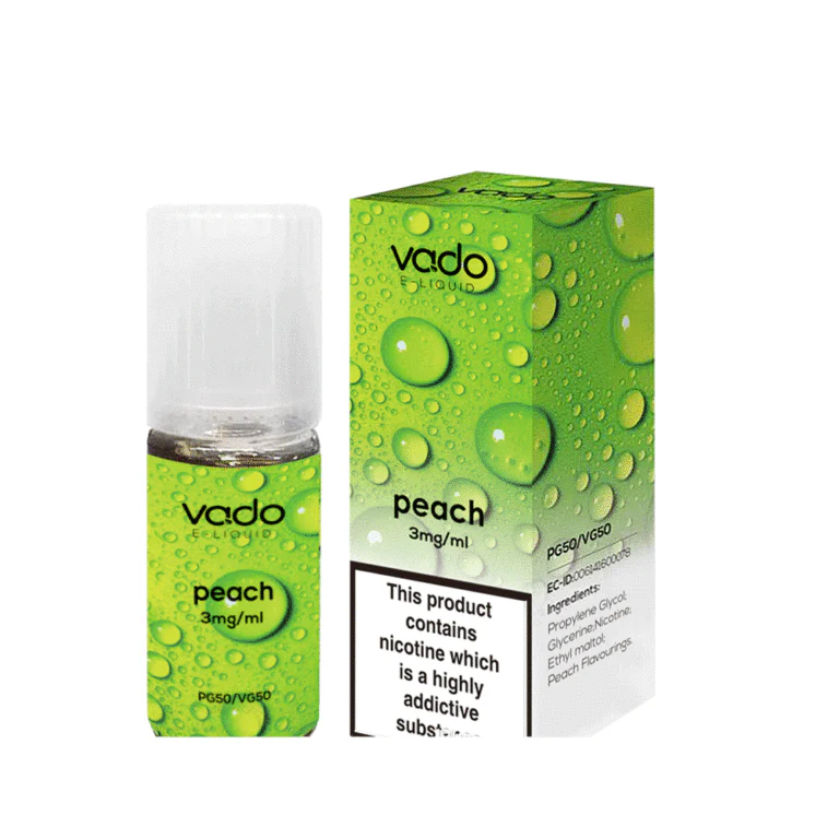 Vado E-Liquid Peach 100ML | 50/50 VG PG | 10X10ML