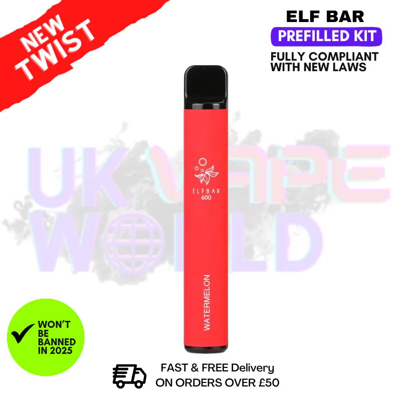 Watermelon Elf Bar EB600 Prefilled Pod Kit