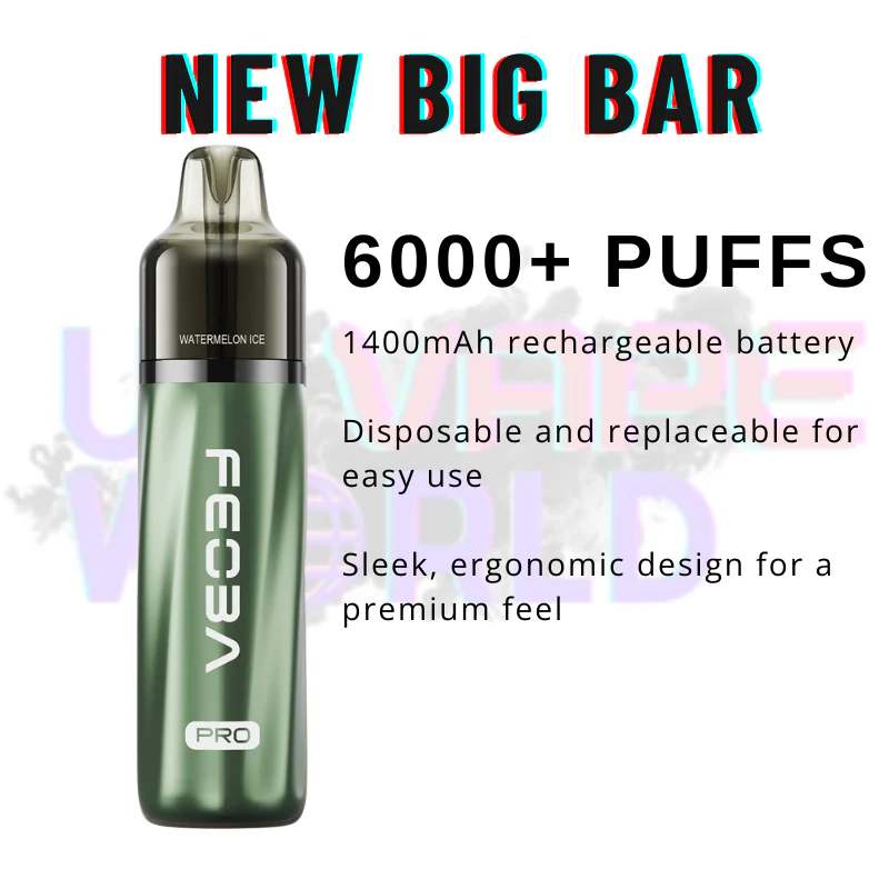 Watermelon Ice Feoba Pro 6000 6K Puff Pod Kit - Image 2