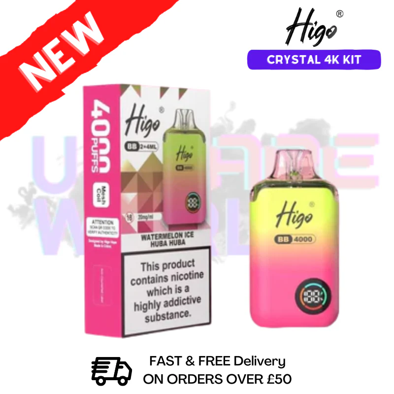 Watermelon ICE Crystal Higo 4K 4000 Puff Pod Kit
