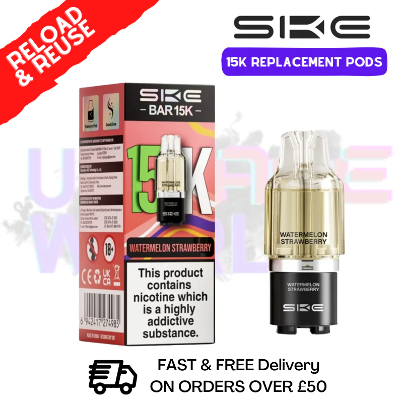 Watermelon Strawberry SKE 15K Replacement POD - £6.99