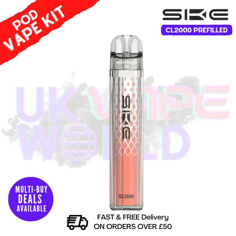 Watermelon Strawberry SKE CL2000 2K Puff Vape Pen Kit